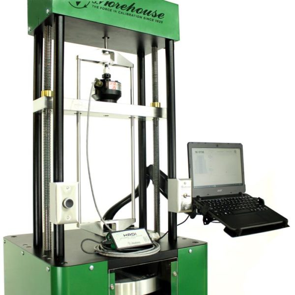 Automatic Deadweight Calibrator Calibrating a Load Cell in Compression Expanded View