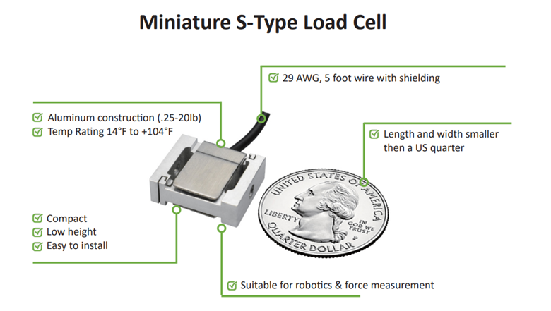 Measuring Small Forces with Minature S-Type Load Cell