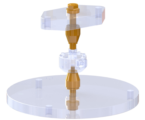 Common tension force calibration setups: let the load find its own axis