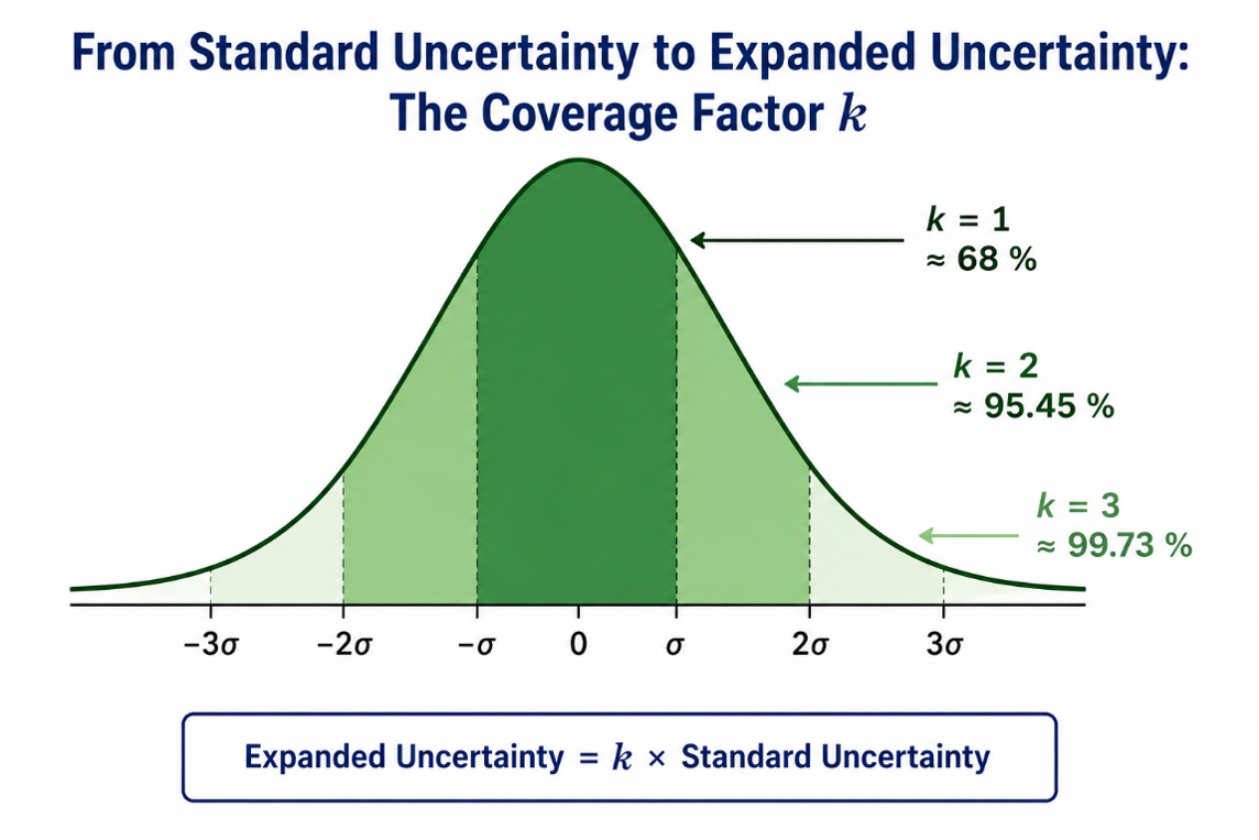 The GUM in Plain English, Part 6 of 7: Coverage Factor: Why k = 2 Sometimes Lies